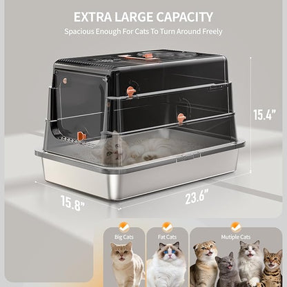 Stainless Steel Cat Litter Box - Image 3