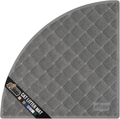 GORILLA GRIP Cat Litter Box Mat, Water Resistant, US Designed Kitty Litter by GorillaGrip