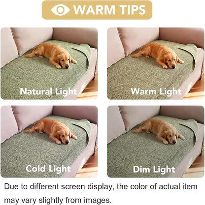 H.VERSAILTEX Non Slip Pet Couch Cover Chenille Dog Bed Protector Thick Soft - Image 7