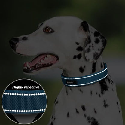 PetiFine Dog Collar for Large Dogs, Neoprene Padded and Adjustable, Reflective - Image 4