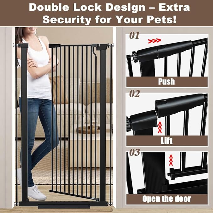 Fairy Baby 51.18" Extra Tall Pet Gate - Image 4