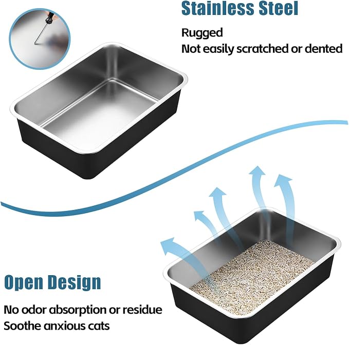 Stainless Steel Cat Litter Box - Image 6