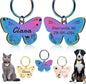 Custom Butterfly Dog Tag by Unknown