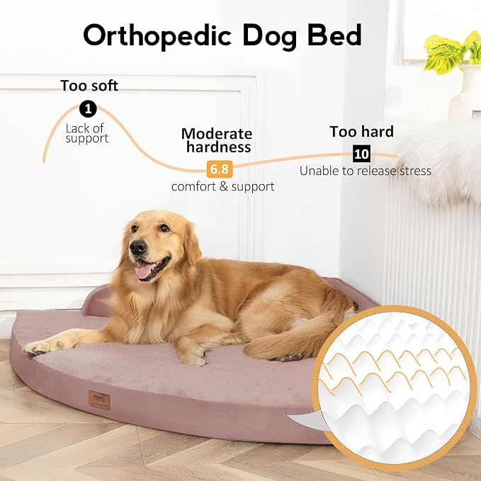Large Orthopedic Dog Bed with Sides XXXL Dog Beds with Removable Washable Cover - Image 2