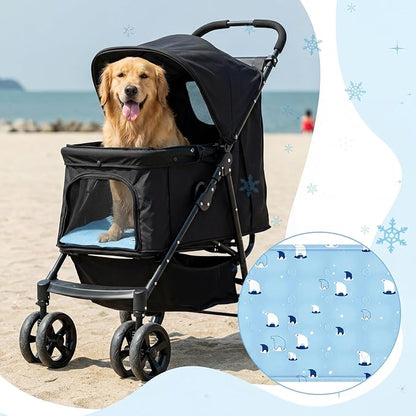 Nuanchu Dog Stroller Cooling Mat Waterproof Outdoor Pet Cooling Mat Washable - Image 3