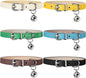 Weewooday 6 Pieces Leather Cat Collar by Weewooday