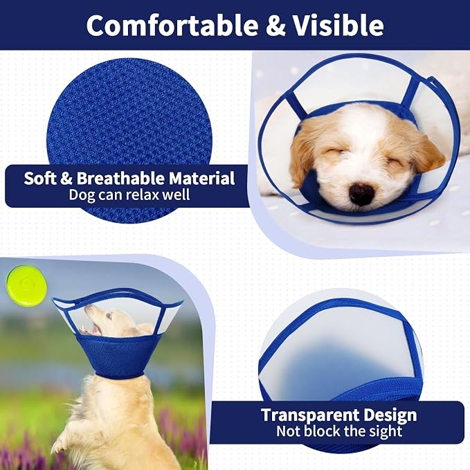 Allroaring Dog Cone Collar, Soft Dog Cones - Image 4