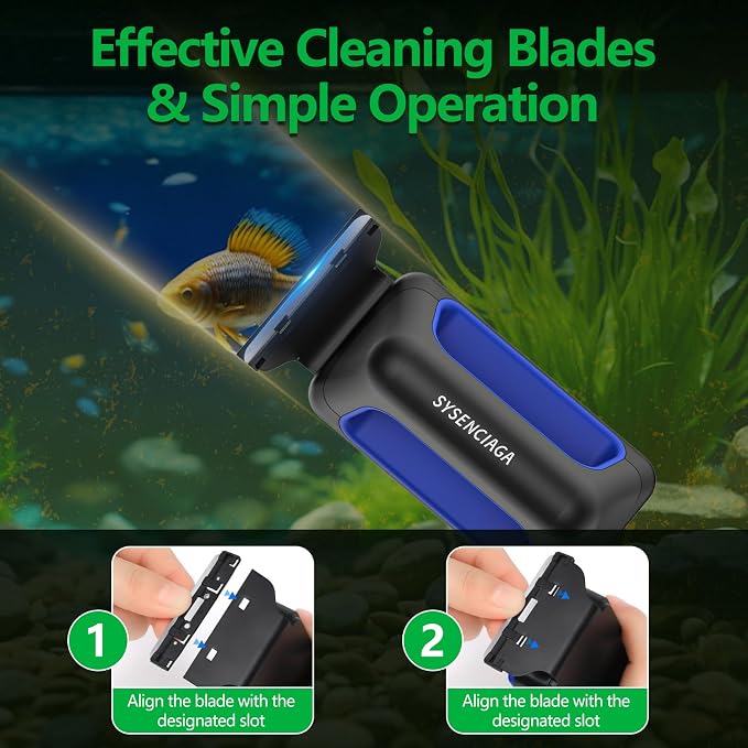 Aquarium Magnet Glass Cleaner, Double-Sided Detachable & Floating Algae Scraper - Image 3