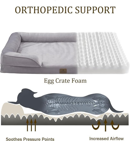 Bedfolks Orthopedic Dog Bed, Waterproof Dog Sofa Bed - Image 2