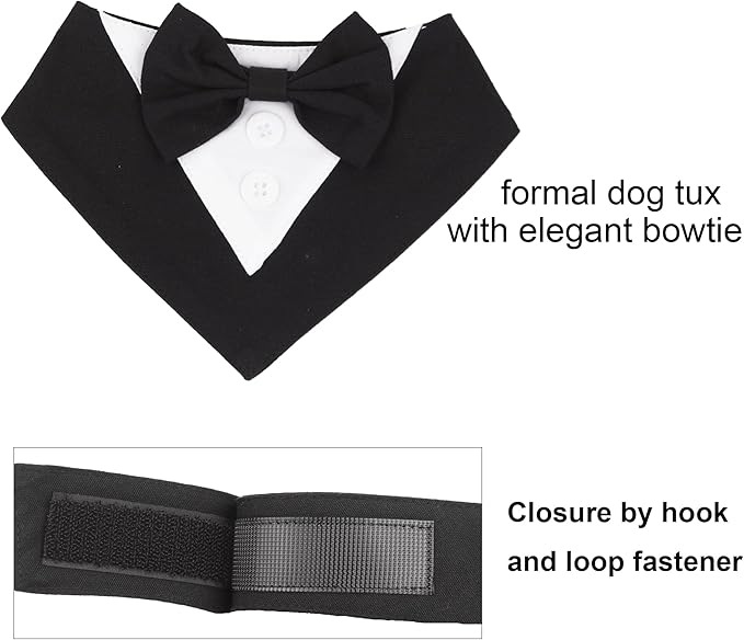 ADOGGYGO Formal Dog Tuxedo, Wedding Dog Bandana Collar - Image 5