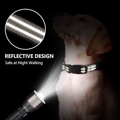 Hikiko Martingale Dog Collars Reflective Nylon Dog Collar - Image 4