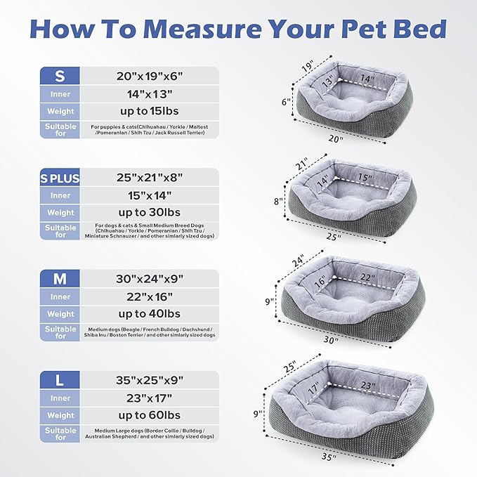 INVENHO Small Dog Bed for Small Dogs, Cat Beds for Indoor Cats Washable - Image 5