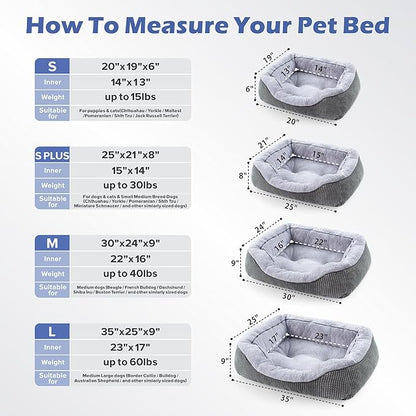 INVENHO Small Dog Bed for Small Dogs, Cat Beds for Indoor Cats Washable - Image 5