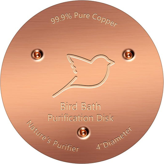 NNG 1 Pack Bird Bath Copper Disk, 1mm Thick Reinforced 99.9% Pure Copper Bird by NNG