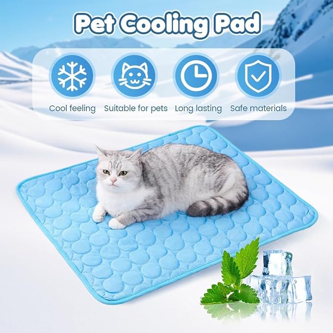 2025 New Dog Cooling Mat, Pet Cooling Mats, Summer Cool Pads Pet Mat Outdoor - Image 4