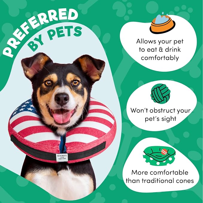 BENCMATE Inflatable Dog Cone Collar Alternative, Soft Dog Cone - Image 3
