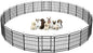 Dog Fence Outdoor 24 Piece Panels 32" Height, Square Steel Pipe by Committedtobetterpetlife