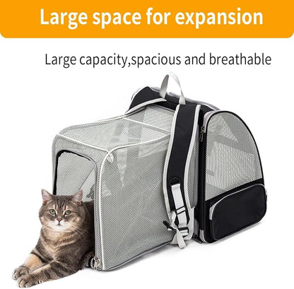 Cat Backpack，Expandable Cat Carrier Backpack, Dog Backpack Carrier and Pet - Image 2