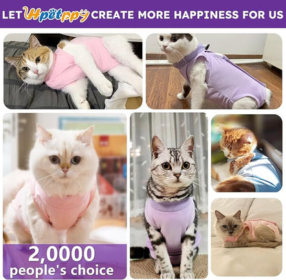 Cat Recovery Suit for Abdominal Wounds or Skin Diseases, Kitten Onesie for Cats - Image 4