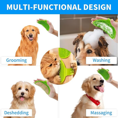 6pcs Dog Bath Brush & Finger Toothbrush Set - Image 4