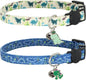 Cat Collar Breakaway, 2 Pack Cotton Cats Collars by Giecooh