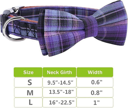 Faleela Soft &Comfy Bowtie Dog Collar, Detachable and Adjustable Bow Tie Collar - Image 4