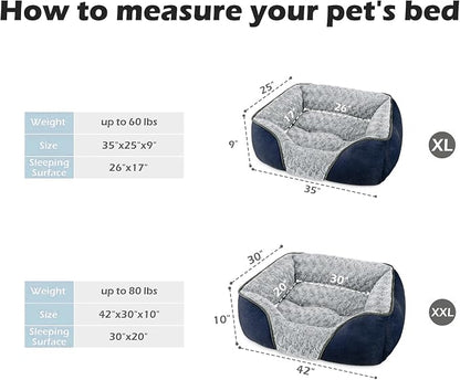 INVENHO XX-Large Dog Bed Rectangle Washable Orthopedic Soft Calming Sleeping - Image 3