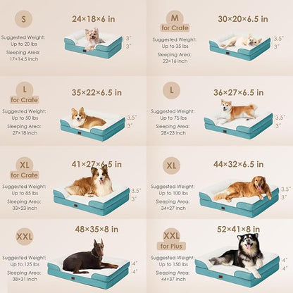 EHEYCIGA Orthopedic Dog Beds for Extra Large Dogs, Waterproof Memory Foam XL - Image 5