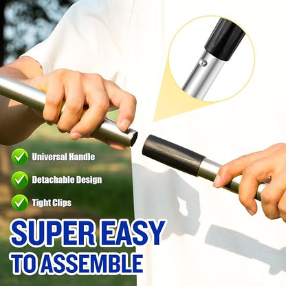 Dog Pooper Scooper for Large Dogs, 3 Pack Adjustable Long Handle Metal Tray - Image 3