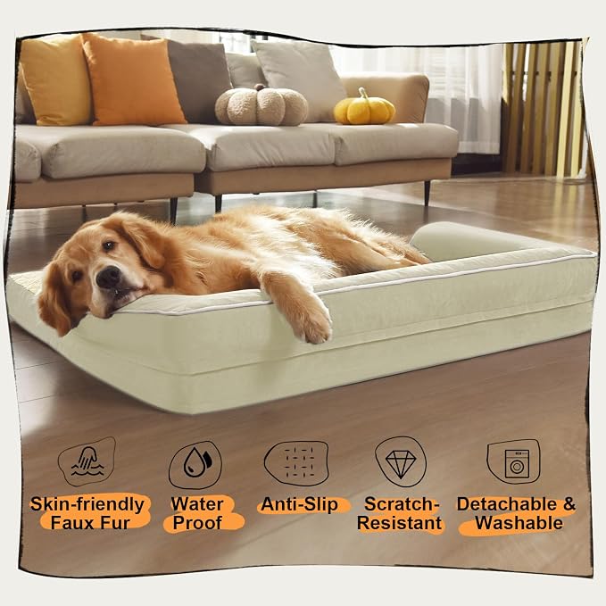 Dog Bed Medium Size Dog-Orthopedic Waterproof Bed - Image 6