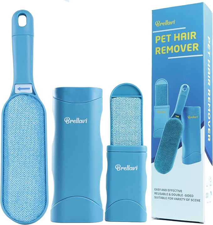 Pet Hair Remover for Clothes: Reusable Dog Cat Fur Lint Removal Brush for - Image 4