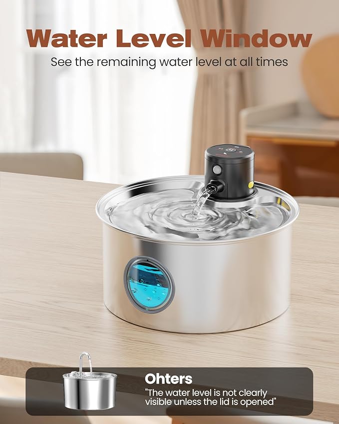 Cat Water Fountain Battery Powered: Cordless Cat Fountain Wireless - Image 8