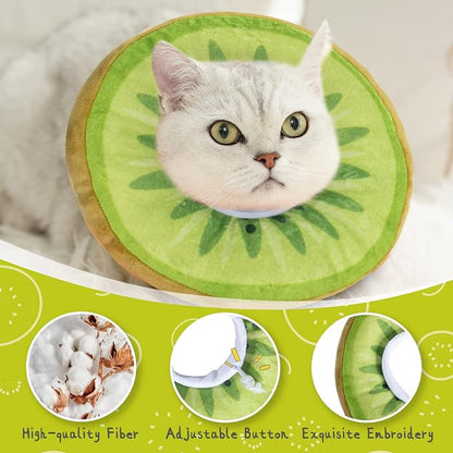 ANWA Adjustable Cat Cone Collar Soft, Cute Cat Donut Collar After Surgery - Image 4