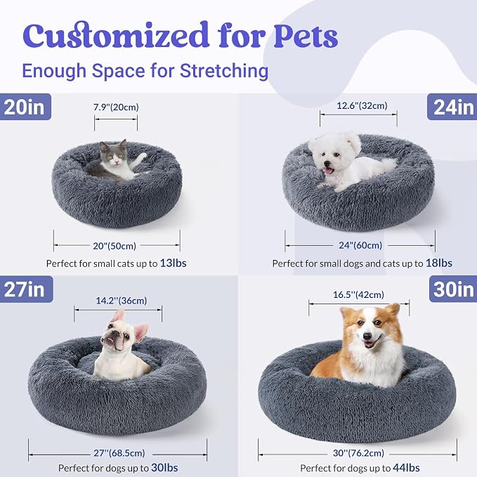 rabbitgoo Calming Dog Bed for Small Medium, 27 inches Pet Bed Machine Washable - Image 5
