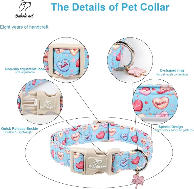 Valentines Dog Collar for Large Dogs - Image 3