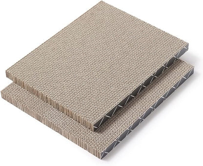 Hide & Scratch Cat Scratcher Pad – 2 Pack | Double-Sided Cardboard Refills - Image 6