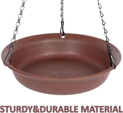 Hanging Bird Bath for Outside, VUWEZ Hanging Birdbath & Bird Feeder for Outdoors - Image 5