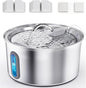 Cat Water Fountain Stainless Steel, 3.2L Cat Fountains by SoxmucCatWaterFountain