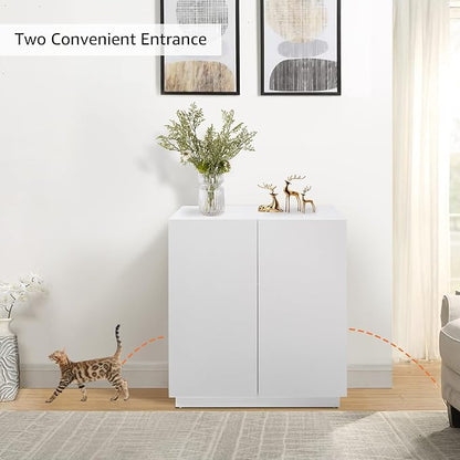 unipaws Tall Cat Litter Box Enclosure - Image 2