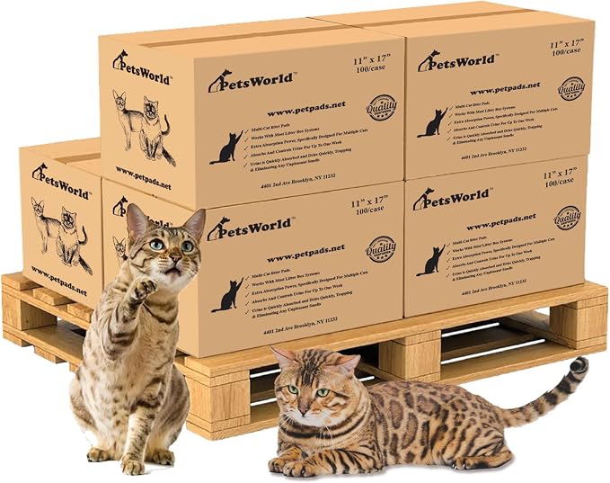 PETSWORLD Multi Cat Pad Refills by PETSWORLDsupplyforpets