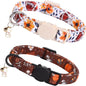 Elegant little tail Fall Cat Collar-2 Pack Pumpkin by Elegantlittletail
