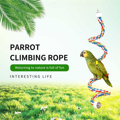 31.5-Inch × 0.8-Inch Diameter Nipple Style Bird Rope Perch, Bird cage - Image 8