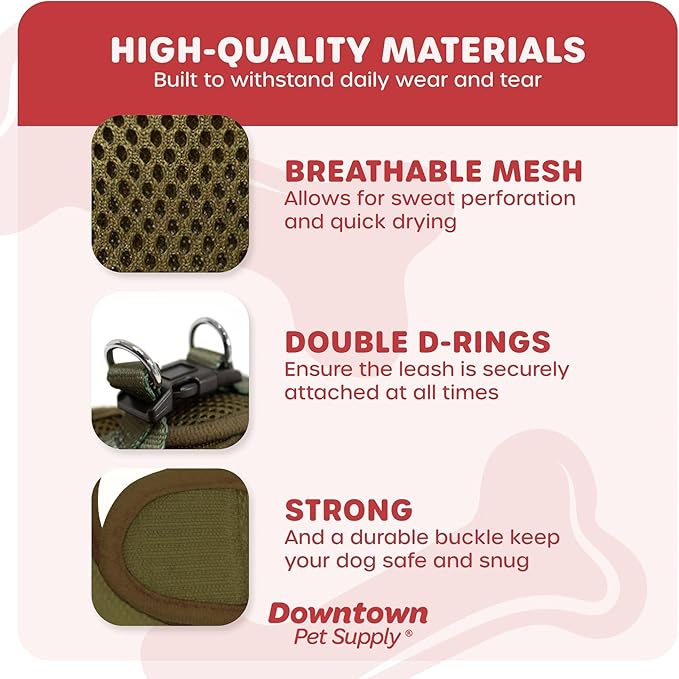 Downtown Pet Supply Step in Dog Harness No Pull, Hunter Green - Image 4