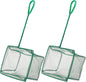 Pawfly Aquarium Fish Net with Braided Metal Handle Square Net with Soft Fine by Pawfly