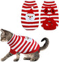 Cat Christmas Sweater Pet Winter Warm Coat Pajamas Christmas Santa Knitwear Cat by GOYOSWA