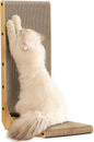 FUKUMARU Cat Scratcher, 26.8 Inch L Shape Cat Scratch Pad Wall Mounted by FUKUMARU