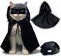 Black Bat Cat Mask and Cloak Costume by Handmade