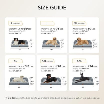 Orthopedic XXL Dog Beds, Waterproof Egg Crate Foam Big Pet Bed - Image 5