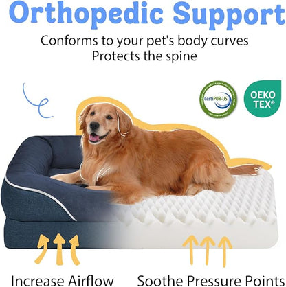 Washable Orthopedic Large Dog Bed - Image 2