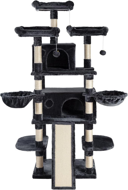 SHA CERLIN 68 Inches Multi-Level Large Cat Tree - Image 9